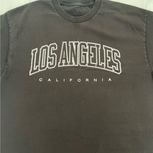 John Galt Los Angele Oversized Graphic Tee One Size